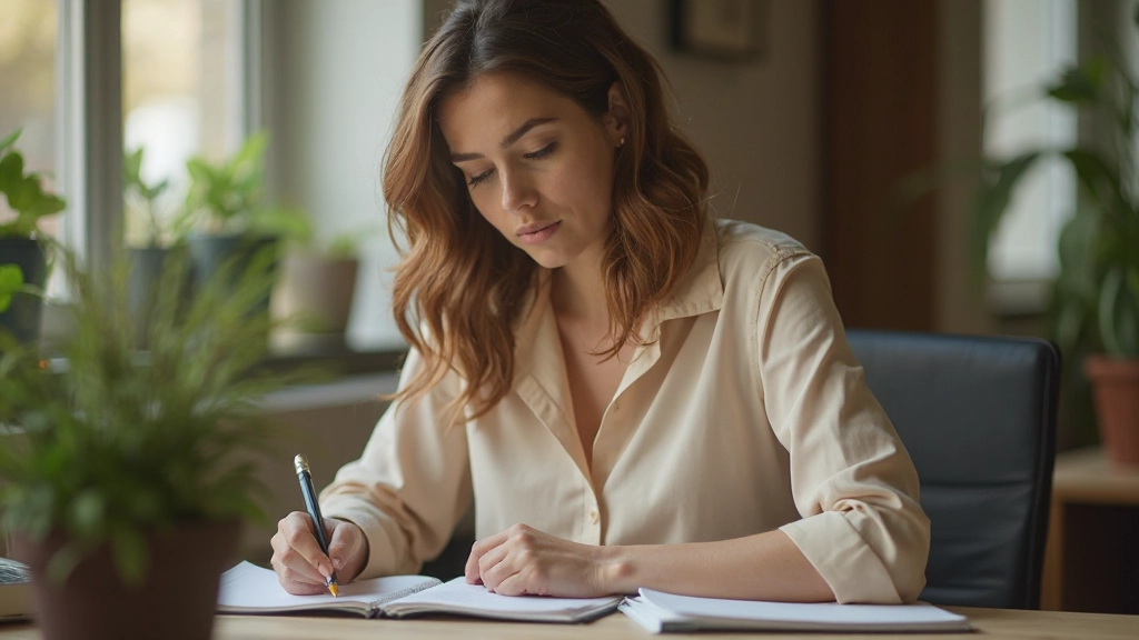 Женщина переосмысляет сложную задачу через позитивное мышление